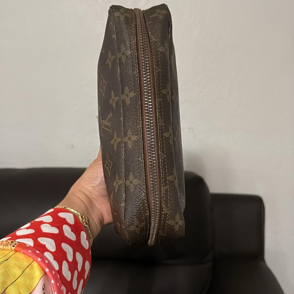 Louis Vuitton Dark Brown Monogram Toiletry Bag - Picture 10 of 12